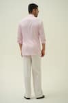 Shop_Amrit Dawani_Pink Cotton Eiffel Hand Painted Shirt _at_Aza_Fashions