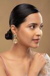 Buy_Sica Jewellery_Green Crystals 925 Silver Eraya Earrings _at_Aza_Fashions