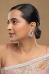 Buy_Sica Jewellery_White Stones 925 Silver Iceberg Earrings _at_Aza_Fashions