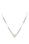 Shop_Sica Jewellery_Black 925 Silver Sara Mangalsutra _at_Aza_Fashions