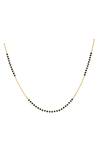 Shop_Sica Jewellery_Black 925 Silver Talees Mangalsutra _at_Aza_Fashions