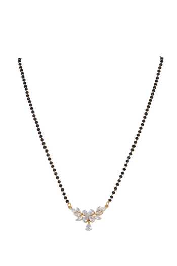 Shop_Sica Jewellery_Black 925 Silver Palasa Mangasutra _at_Aza_Fashions
