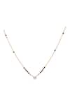 Shop_Sica Jewellery_Black 925 Silver Madhu Mangalsutra _at_Aza_Fashions
