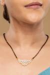 Buy_Sica Jewellery_Black 925 Silver Dalcini Mangalsutra _at_Aza_Fashions