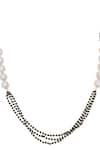 Shop_Sica Jewellery_Black 925 Silver Hansraj Mangalsutra _at_Aza_Fashions