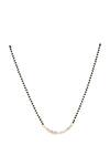 Shop_Sica Jewellery_Black 925 Silver Sarja Mangalsutra _at_Aza_Fashions