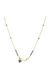 Shop_Sica Jewellery_Black 925 Silver Shaileya Mangalsutra _at_Aza_Fashions