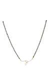 Shop_Sica Jewellery_Black 925 Silver Shati Mangalsutra _at_Aza_Fashions