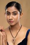 Buy_Sica Jewellery_Black 925 Silver Shami Mangalsutra _at_Aza_Fashions