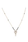 Shop_Sica Jewellery_Black 925 Silver Vansha Mangalsutra _at_Aza_Fashions