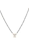 Shop_Sica Jewellery_Black 925 Silver Mameera Mangalsutra _at_Aza_Fashions