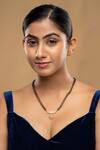 Buy_Sica Jewellery_Black 925 Silver Plaksha Mangalsutra _at_Aza_Fashions