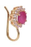 Shop_Sica Jewellery_Pink Stones 925 Silver Nosepin _at_Aza_Fashions