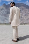 Shop Amit Arora Cream Polyester, Silk, Jacquard, Twill Hand Sherwani Jacket And Kurta Set at Aza Fashions Shop_Amit Arora_Cream Polyester, Silk, Jacquard, Twill Hand Sherwani Jacket And Kurta Set _at_Aza_Fashions