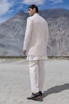 Shop Amit Arora Pink Polyester, Twill, Modal Embroidery Sherwani Jacket Set at Aza Fashions Shop_Amit Arora_Pink Polyester, Twill, Modal Embroidery Sherwani Jacket Set _at_Aza_Fashions