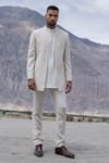 Buy Amit Arora Beige Polyester, Linen, Modal, Twill Embroidery Hand Jacket Kurta Set Online at Aza Fashions Buy_Amit Arora_Beige Polyester, Linen, Modal, Twill Embroidery Hand Jacket Kurta Set _Online_at_Aza_Fashions