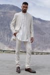 Buy Amit Arora Beige Polyester, Linen, Modal, Twill Embroidery Hand Jacket Kurta Set at Aza Fashions Buy_Amit Arora_Beige Polyester, Linen, Modal, Twill Embroidery Hand Jacket Kurta Set _at_Aza_Fashions