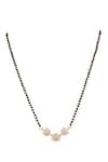Shop_Sica Jewellery_Black 925 Silver Jyotismati Mangalsutra _at_Aza_Fashions