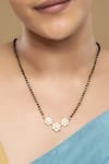 Buy_Sica Jewellery_Black 925 Silver Jyotismati Mangalsutra _at_Aza_Fashions