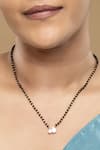 Buy_Sica Jewellery_Black 925 Silver Methika Mangalsutra _at_Aza_Fashions