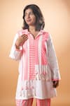 Buy_Mamicha_White Cotton Tassels Collared Kurta And Pant Set _Online_at_Aza_Fashions