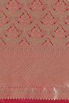 Samyukta Singhania_Maroon Silk Zari Round Neck Woven Banarasi Saree With Blouse _Online_at_Aza_Fashions