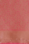 Samyukta Singhania_Pink Zari V-neck Woven Banarasi Silk Saree With Blouse _Online_at_Aza_Fashions