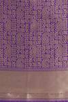 Samyukta Singhania_Lavender Zari Round Neck Woven Banarasi Silk Saree With Blouse _Online_at_Aza_Fashions