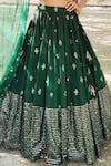 Buy_Amaltas Couture_Green Georgette Sequins Round Neck Embroidered Lehenga Set _Online_at_Aza_Fashions