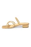 Label Deepti Bajaj_Gold Rhinestones Hour Embellished Heels _Online_at_Aza_Fashions