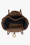 Outhouse_Brown The Boss Tote Bag _Online_at_Aza_Fashions