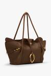 Shop_Outhouse_Brown The Boss Tote Bag _at_Aza_Fashions