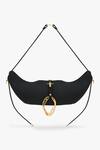 Outhouse_Black The Boss Swing Leather Bag _Online_at_Aza_Fashions