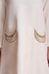Shop_Sitaraa_Ivory Chains V-neck Chandrika Chaand Pocket Kurta With Pant _Online_at_Aza_Fashions