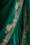 Sitaraa_Emerald Green Embroidery Ananta Saree With Blouse _at_Aza_Fashions