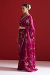 Sitaraa_Purple Embroidery Irajaa Mulberry Wood Saree With Blouse _Online_at_Aza_Fashions