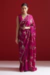 Buy_Sitaraa_Purple Embroidery Irajaa Mulberry Wood Saree With Blouse _at_Aza_Fashions