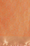 Samyukta Singhania_Orange Tassels V-neck Zari Woven Banarasi Silk Saree With Blouse _Online_at_Aza_Fashions