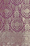 Buy_Samyukta Singhania_Purple Zari Round Neck Woven Banarasi Silk Saree With Blouse _Online_at_Aza_Fashions