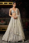 Buy Diyarajvvir Ivory Tulle Sequins, Beads, Embroidery V-neck Embellished Lehenga Set Online at Aza Fashions Buy_Diyarajvvir_Ivory Tulle Sequins, Beads, Embroidery V-neck Embellished Lehenga Set _Online_at_Aza_Fashions