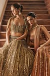 Shop Diyarajvvir Rust Tulle Sequins, Beads, Zari Square Embellished Pre-draped Saree With Blouse Online at Aza Fashions Shop_Diyarajvvir_Rust Tulle Sequins, Beads, Zari Square Embellished Pre-draped Saree With Blouse _Online_at_Aza_Fashions