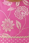 Lil Drama_Pink Rayon, Cotton Embroidery Khilkhilahat Floral Pattern Top And Dhoti Pant Set _Online_at_Aza_Fashions