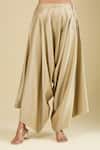 Prisho_Beige Embroidery Round Neck Floral Kaftan Set _at_Aza_Fashions