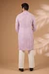 Shop_Rabani & Rakha_Purple Georgette, Cotton, Silk Sequins, Beads Embroidered Kurta With Pant _at_Aza_Fashions