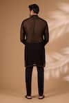 Shop_Rabani & Rakha_Black Georgette Embroidery, Sequins Kurta With Pant _at_Aza_Fashions