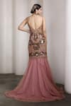 Shop Rocky Star Pink Net Beads, Sequins Sweetheart Neck Embellished Mermaid Cut Gown at Aza Fashions Shop_Rocky Star_Pink Net Beads, Sequins Sweetheart Neck Embellished Mermaid Cut Gown _at_Aza_Fashions