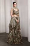 Buy_Rocky Star_Multi Color Net Sequins, Beads Embellished Blouse And Lehenga Set _Online_at_Aza_Fashions