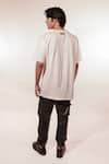 Shop_Jubinav Chadha_White Cotton Embroidery Kantha Doodle T-shirt _at_Aza_Fashions