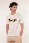 Buy_Jubinav Chadha_White Cotton Embroidery Pookie Patchwork T-shirt _at_Aza_Fashions