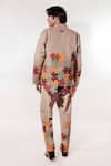 Shop_Jubinav Chadha_Beige Suede Embroidery Quilted Puzzle Jacket _at_Aza_Fashions